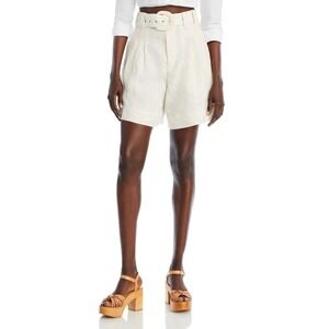 FARM RIO NWT $145 White Tailored Shorts Belted Size M
